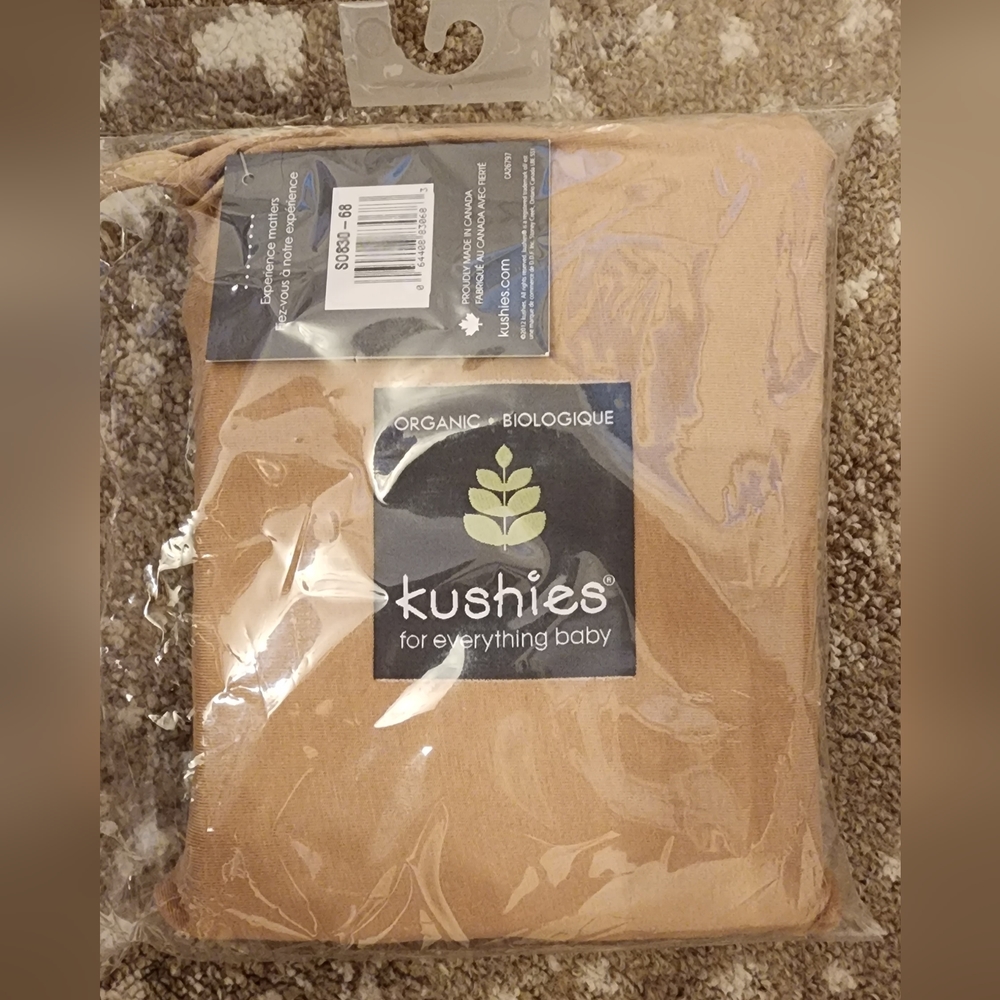 Kushies Organic fitted crib sheet in colour Mocha
